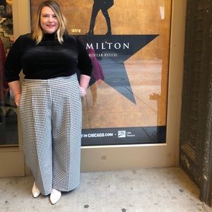 ASOS Curve Houndstooth Culottes Size 20